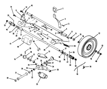 Part Location Diagram of 610500 Lawn Boy Brk-21" Axle